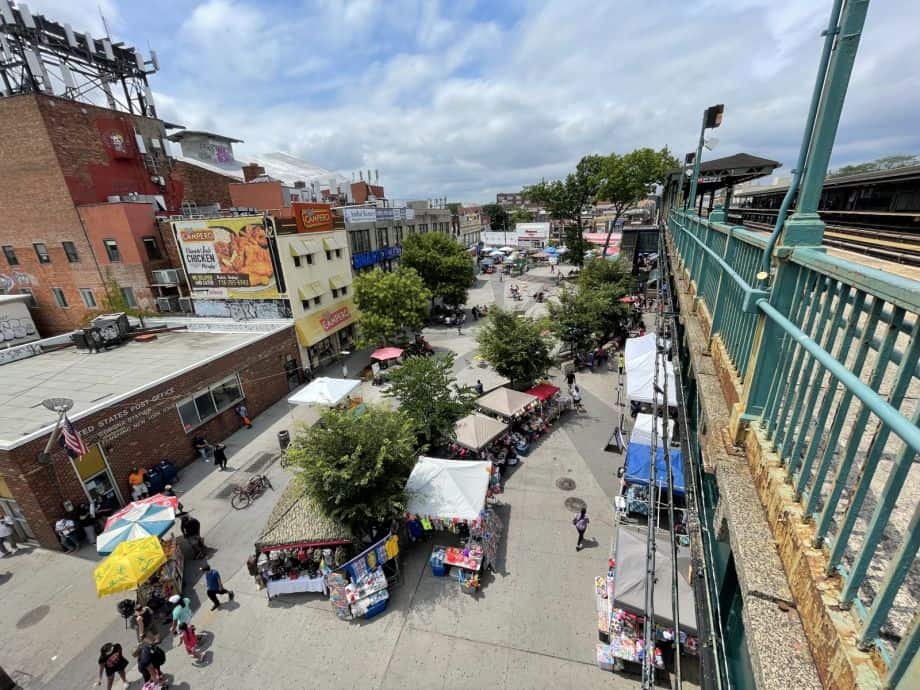 New York, NY - November 9, 2020: Street vendors sell counterfeits