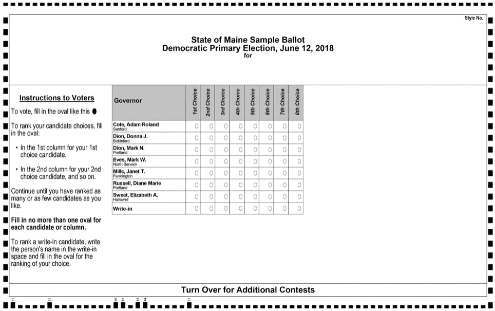 Maine ballot