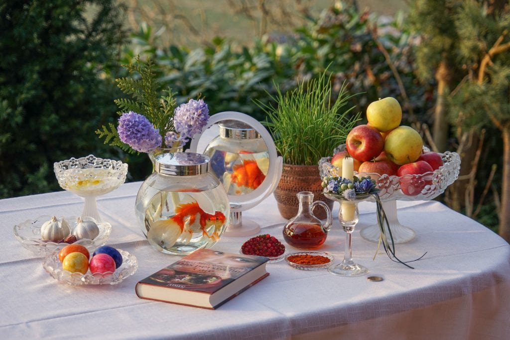 Nowruz table setting