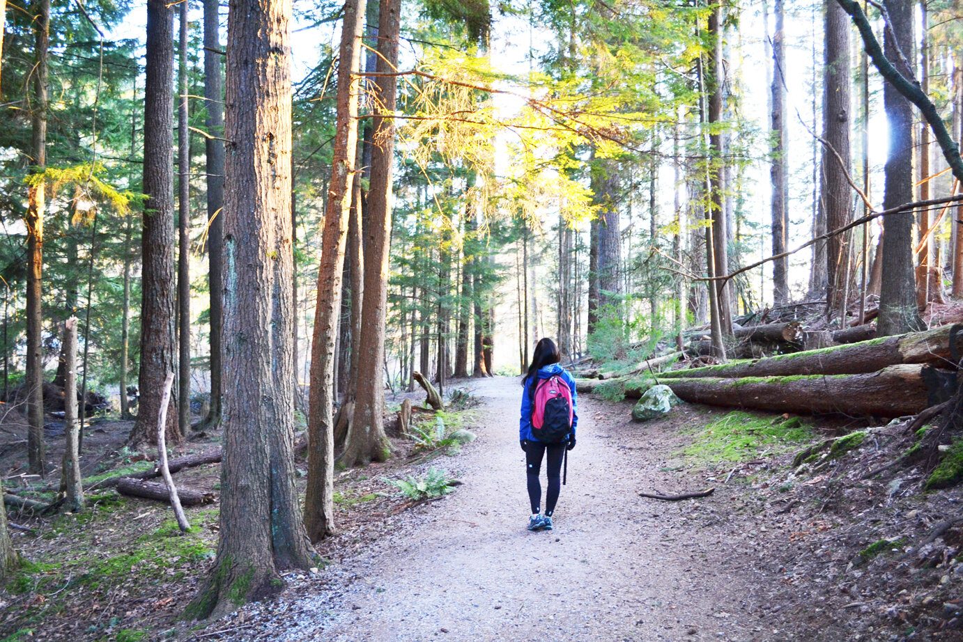 Dr. Melissa Lem on the Belcarra Trail.