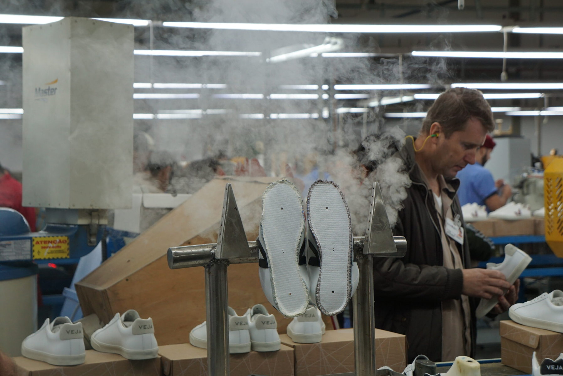 Veja factory rubber sole production