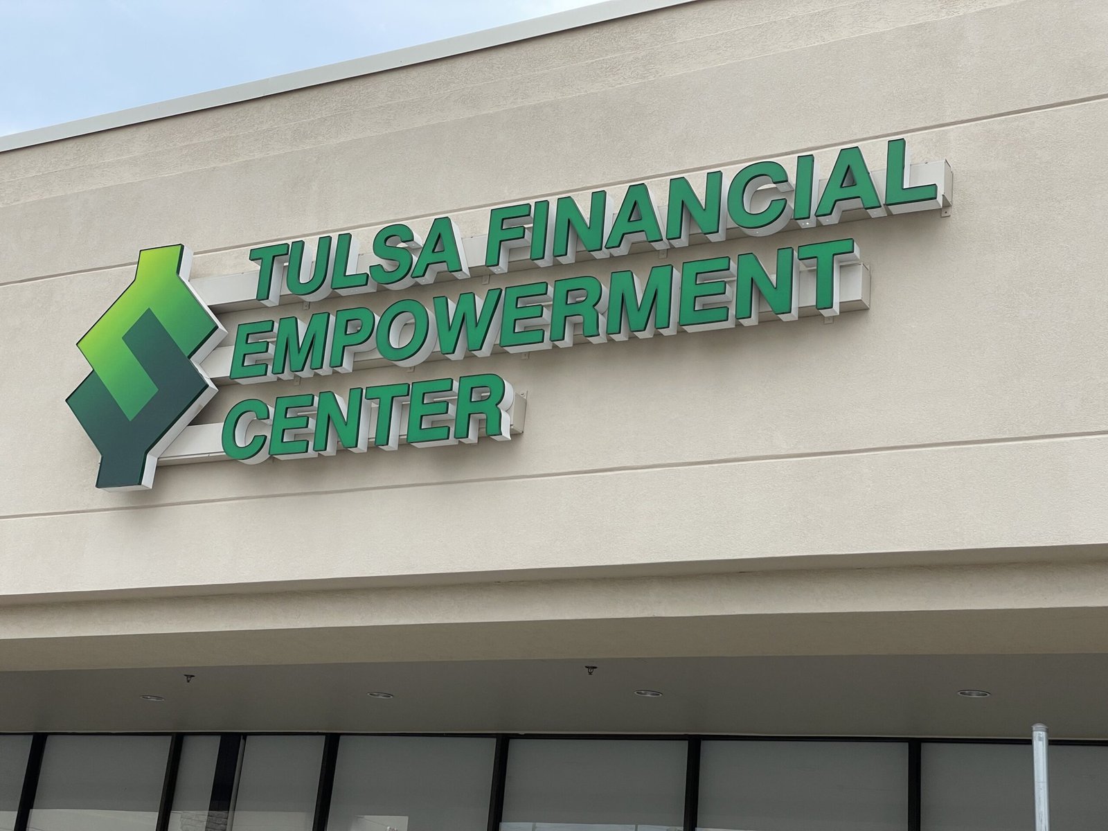 The Financial Empowerment Center building sign.