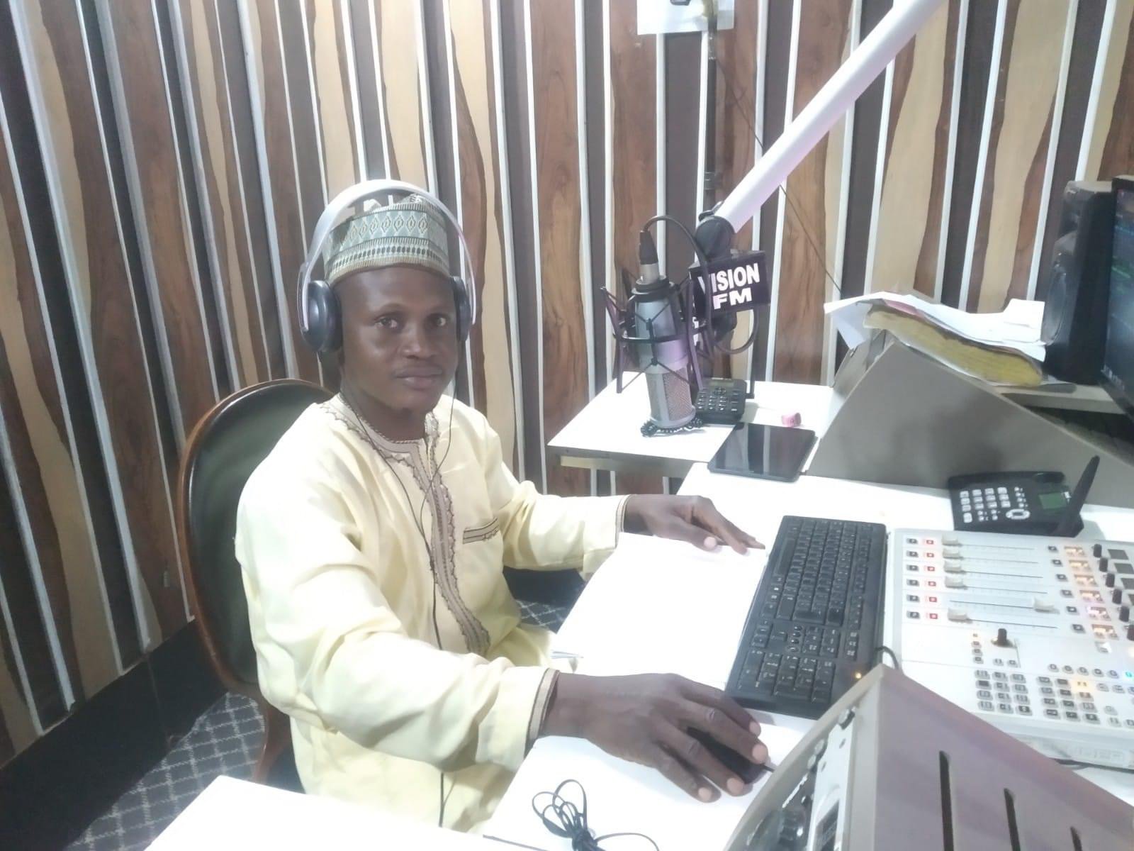 Ibrahim Salihu Isa, the host of the Kukana radio show