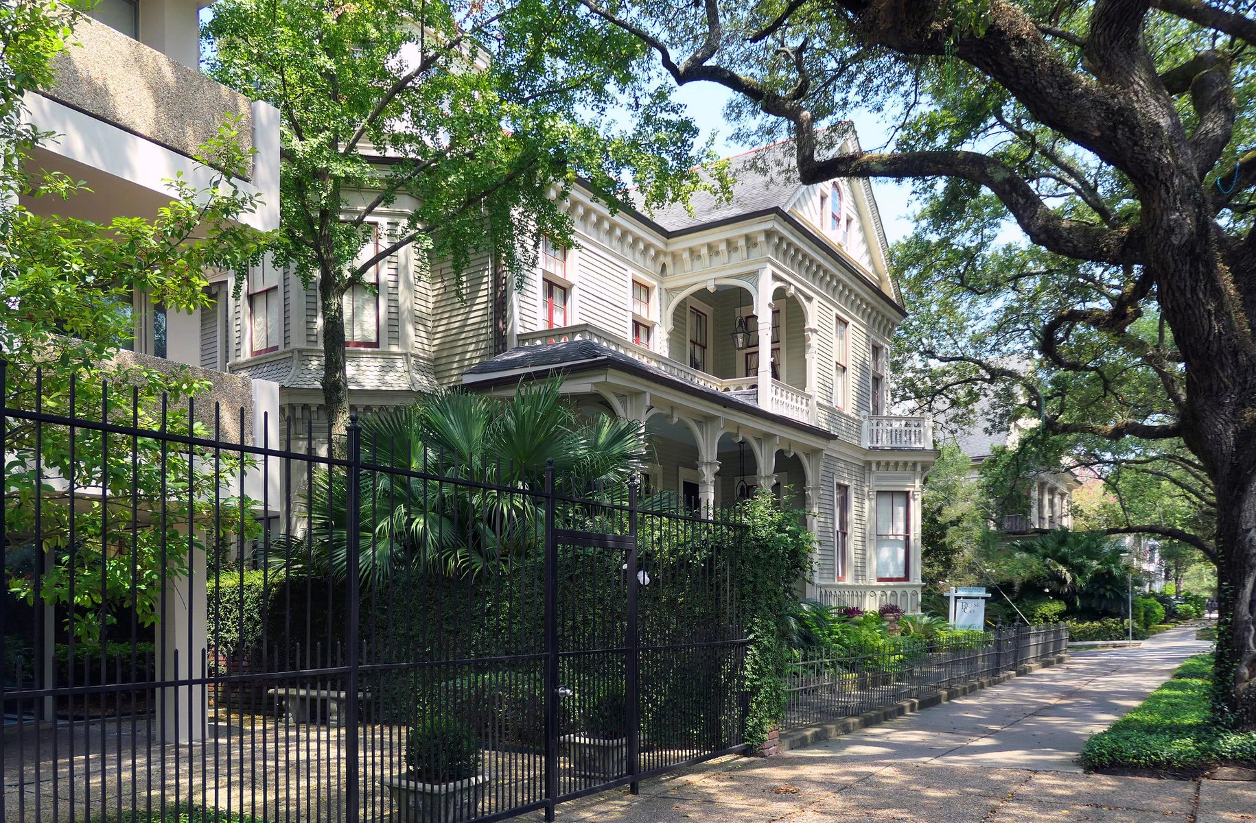 Homes in New Orleans' garden district.