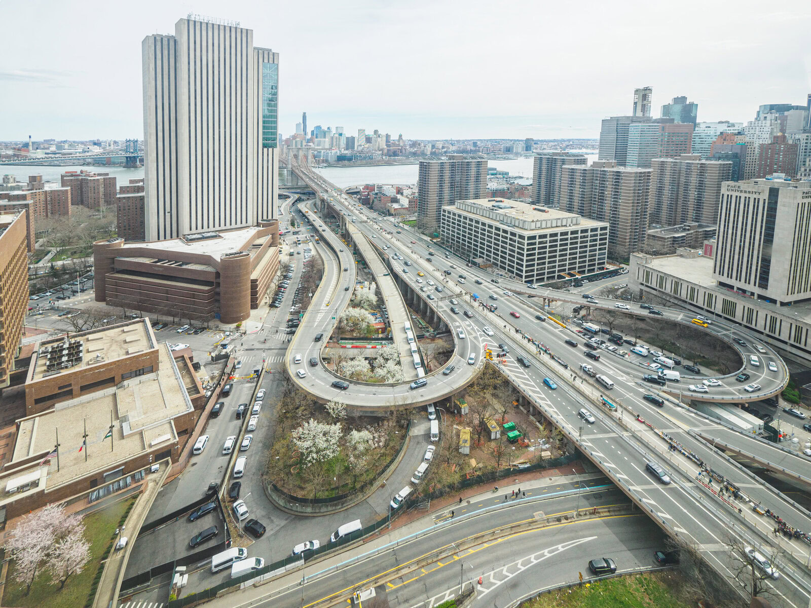 The nine-acre area as it appeared before Gotham Park began its efforts to reopen these forgotten spaces.