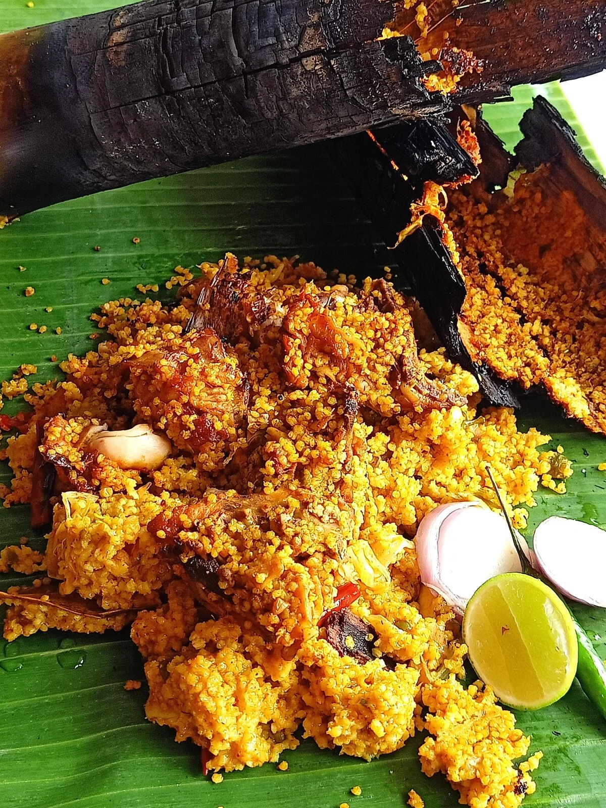 Foxtail millet chicken biryani.