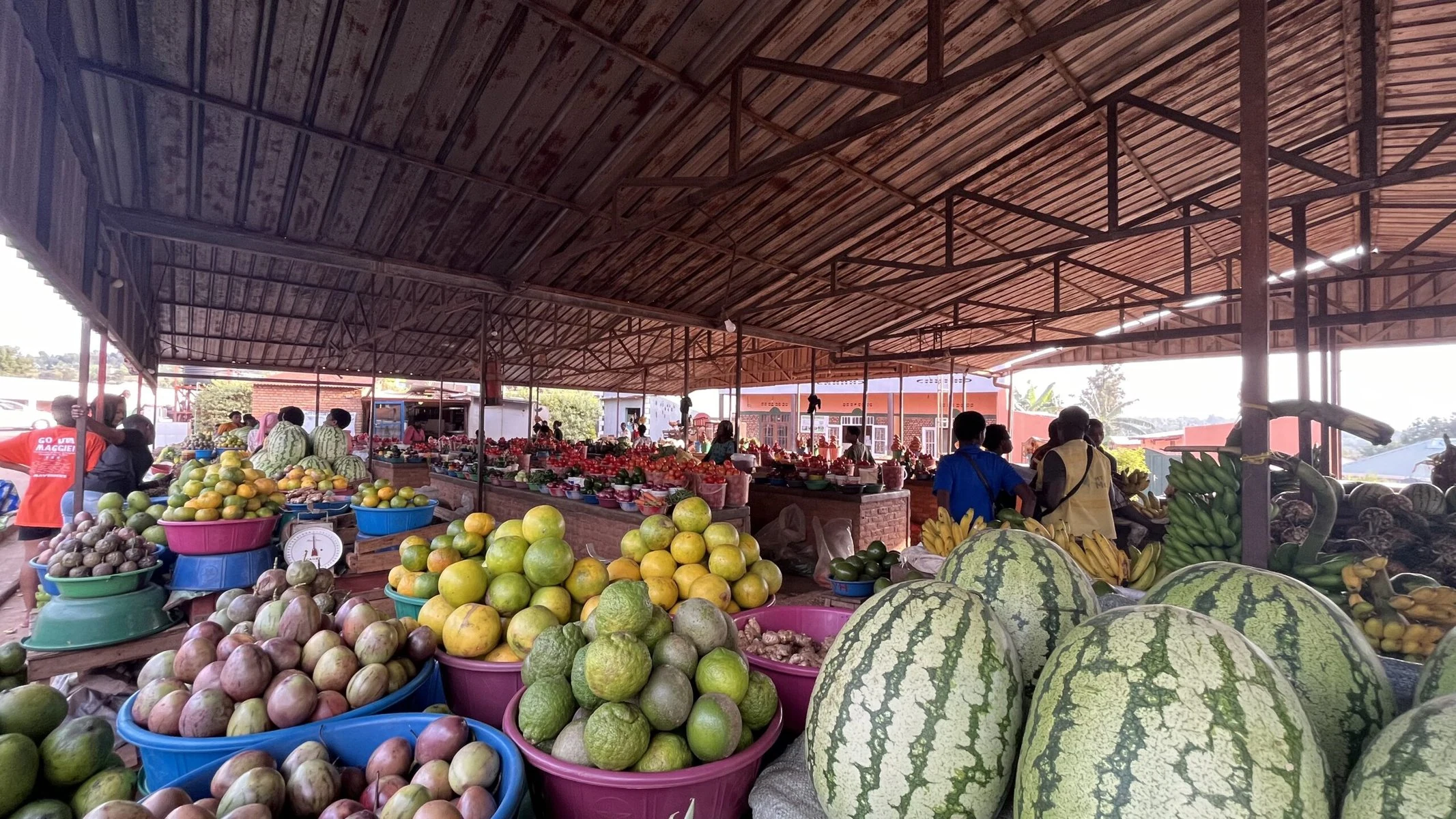 A farmers market in North Rwanda.