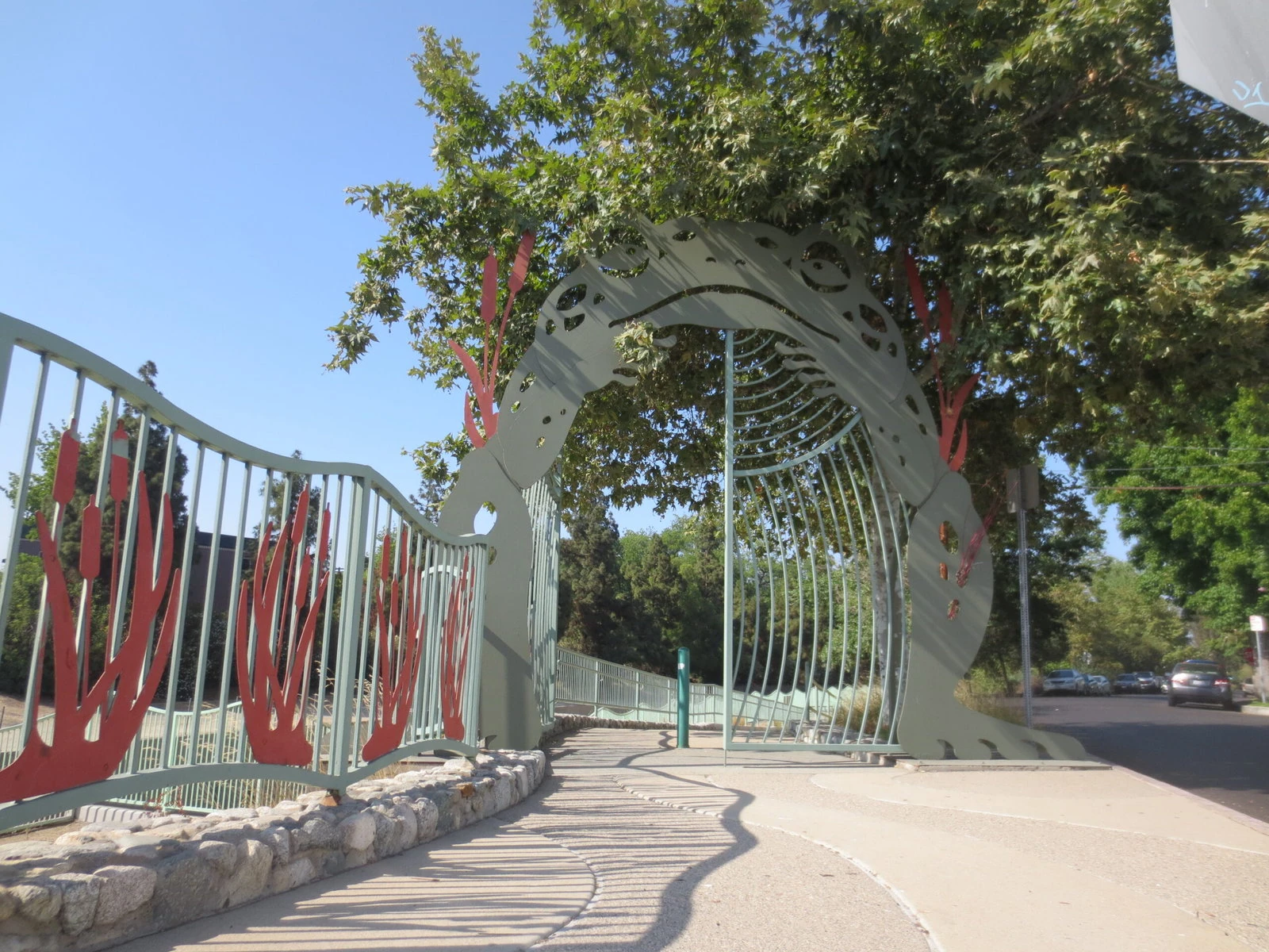 The idea for the design of the Great Toad Gate on the Valleyheart Greenway.