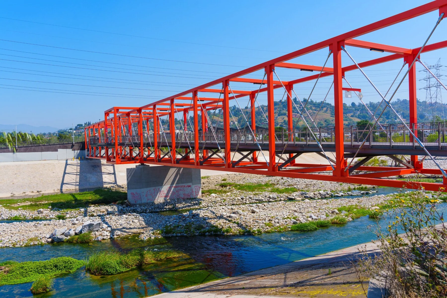 The Taylor Yard Pedestrian and Bicycle Bridge.