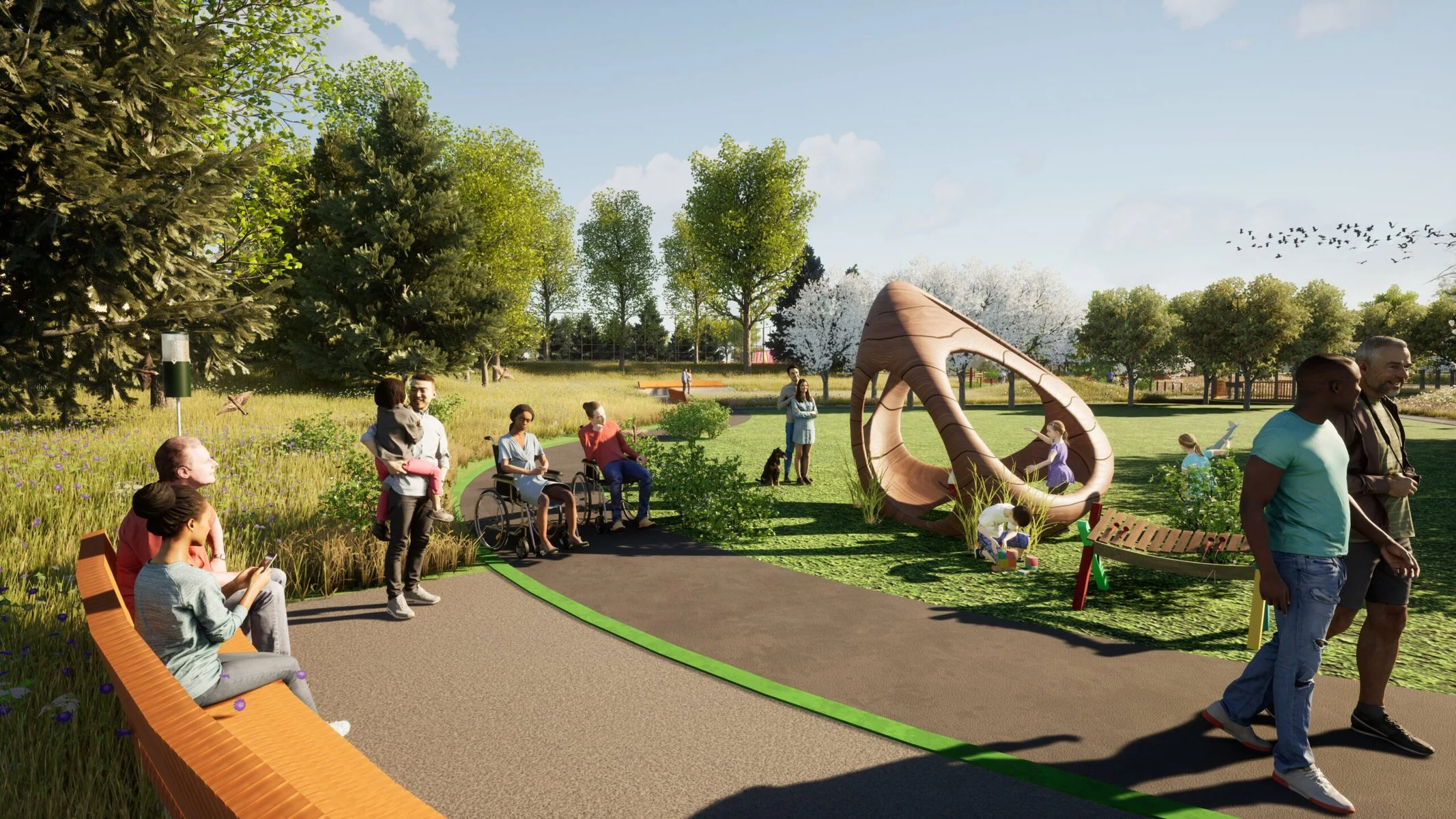 Part of the proposed design of the dementia-inclusive park in Calgary. 