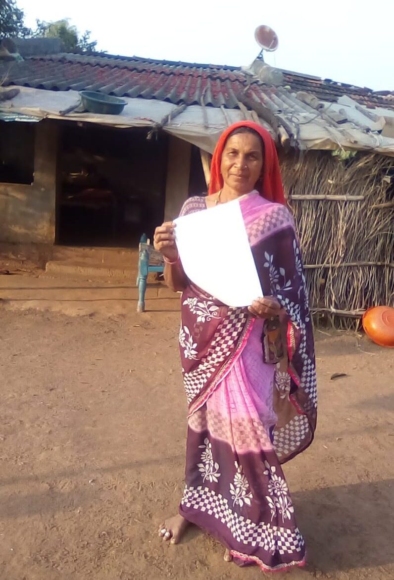 Bhanuben Bharatsingh successfully fought for her land rights after her husband's death.